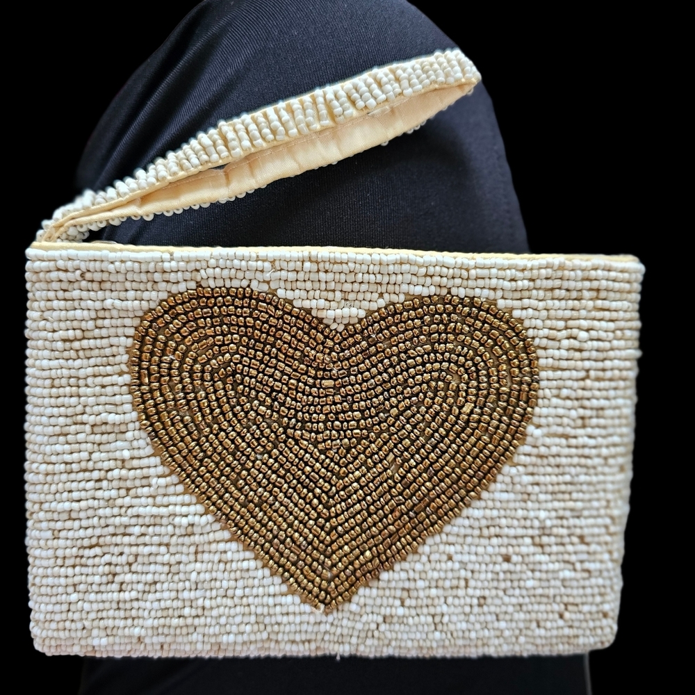**FINAL PRICE** Hand Beaded Wristlet Wallet